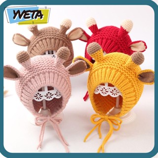 Yveta หมวกเด็ก แฟชั่น น่ารัก หนา อบอุ่น การ์ตูน หมวกคริสต์มาส