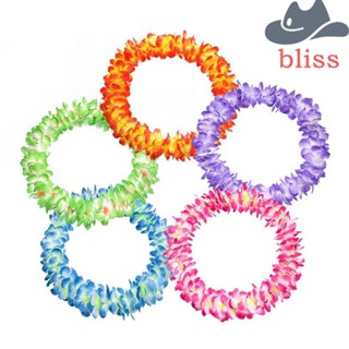 Bliss พวงมาลัยดอกไม้ประดิษฐ์ แฟชั่นสําหรับผู้หญิง 4 ชิ้น ต่อชุด