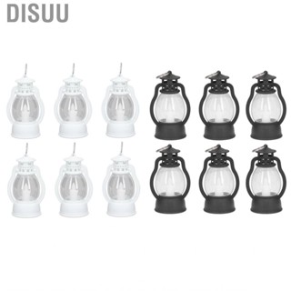 Disuu 6Pcs Electric Lantern Vintage Lamp  Operated Light Party Decoration