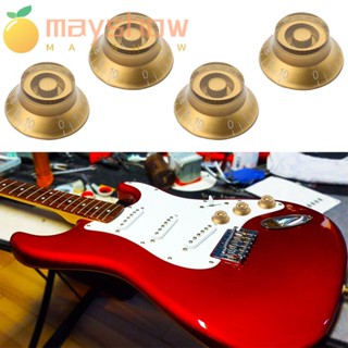 Mayshow ลูกบิดปรับระดับเสียง สีทอง พร้อมตัวเลขสีขาว แบบเปลี่ยน สําหรับ Les Paul LP