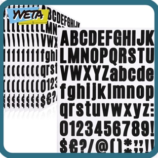 Yveta สติกเกอร์ตัวอักษร PVC สีดํา มีกาวในตัว 1 นิ้ว สําหรับตกแต่งสมุดภาพ DIY 810 ชิ้น