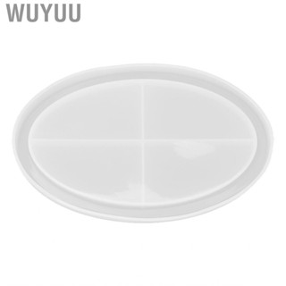 Wuyuu Silicone Tray Mold  Oval Jewelry Reusable Wide Applicability Soft for Manicure Store Organization Decoration