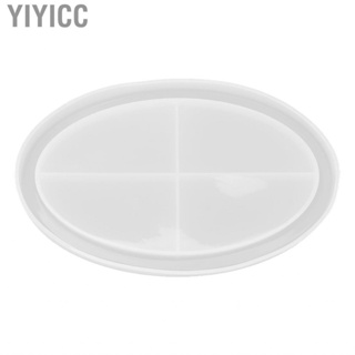 Yiyicc Silicone Tray Mold  Wide Applicability Oval Jewelry DIY for Manicure Store Organization Decoration