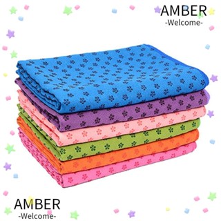 Amber ผ้าห่มโยคะ พิลาทิส ขนาด 183x63 ซม. พร้อมถุงตาข่าย สําหรับเดินทาง