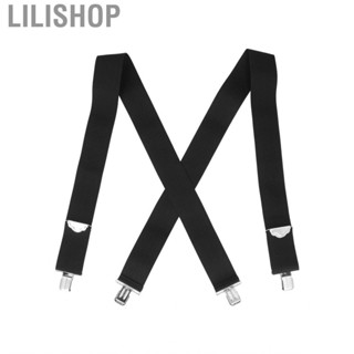 Lilishop Shirt Suspenders Black Widened Adult Men s Trousers Straps