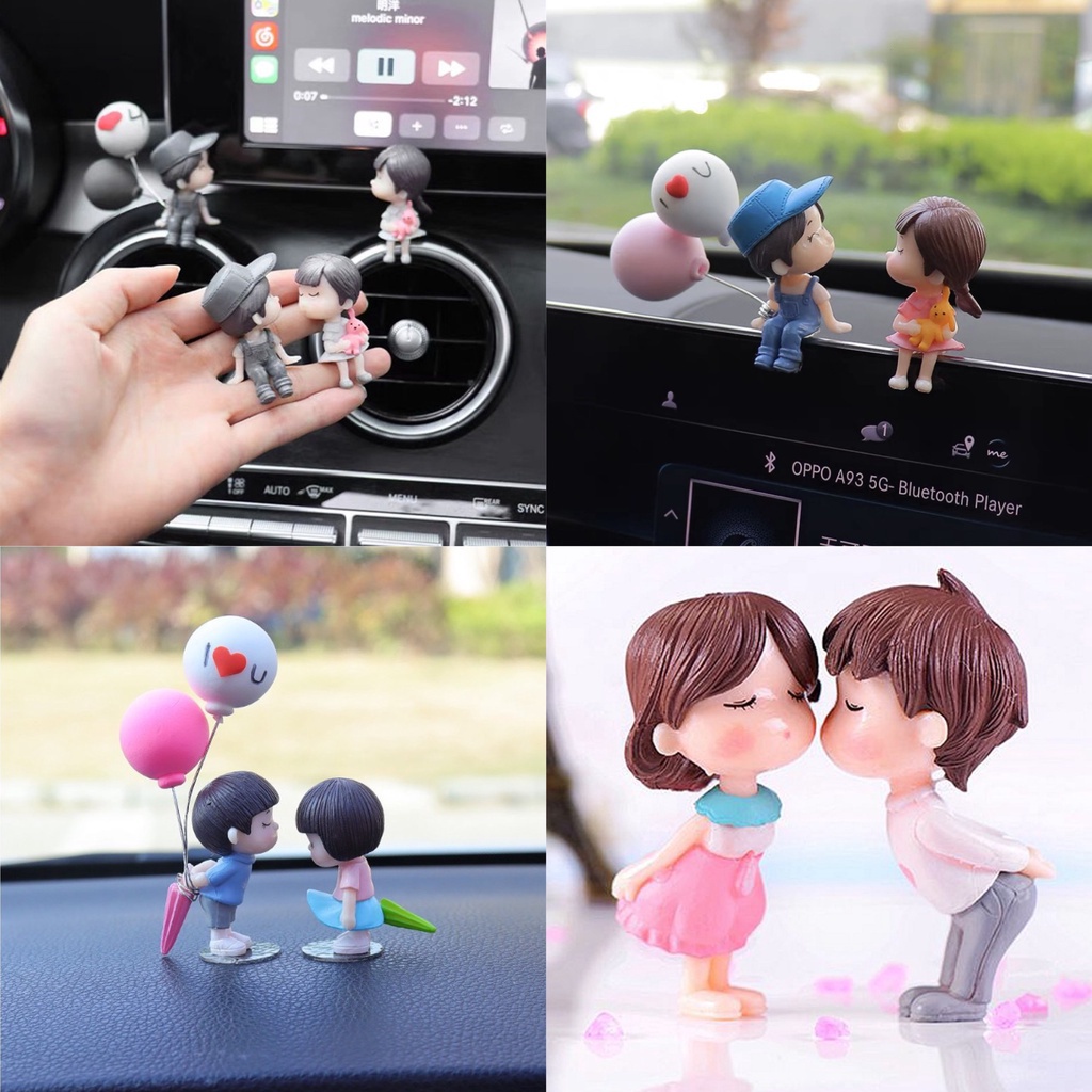 โมเดลตุ๊กตาคู่รัก อุปกรณ์เสริม สําหรับตกแต่งบ้าน รถยนต์