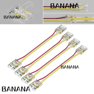 Banana1 แถบเชื่อมต่อสายไฟ LED COB พลาสติก 3pin 10 มม. อุปกรณ์เสริม