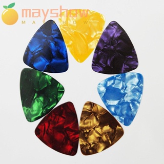 Mayshow ปิ๊กกีตาร์เซลลูลอยด์ สุ่มสี 10 ชิ้น