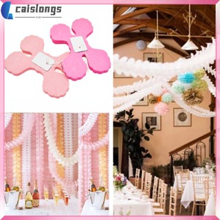 Caislongs พวงมาลัยกระดาษ สี่ใบ สีแดงกุหลาบ และสีขาว สําหรับตกแต่งบ้าน งานแต่งงาน ปาร์ตี้วันเกิด 3 ชิ้น