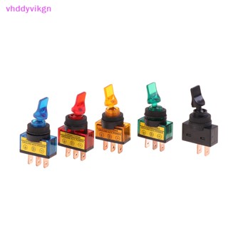 Vhdd สวิตช์สลับ LED 12V 3-Pin 10A 3-Pin ASW-14D ด้ามจับสั้น พร้อมไฟ LED TH