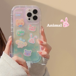 Yiki|เคสโทรศัพท์มือถือ TPU นิ่ม ไล่โทนสี ลายสัตว์น่ารัก รวมทุกอย่าง สําหรับ Xiaomi POCO X5 Pro X3 Pro X3 M5S M5 M3 M2 Pro 13 Pro 13 12T Pro 12S 12 11 Lite 11 Pro 11 10S