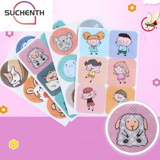 Suchenth สติกเกอร์ ลายการ์ตูน ป้องกันยุง ทรงสี่เหลี่ยม น้ําหนักเบา สําหรับเด็กนักเรียน 36 ชิ้น