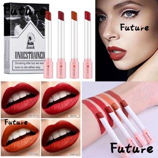 Future ลิปสติก เนื้อแมตต์ ติดทนนาน 24 ชั่วโมง 4 สี สําหรับผู้หญิง