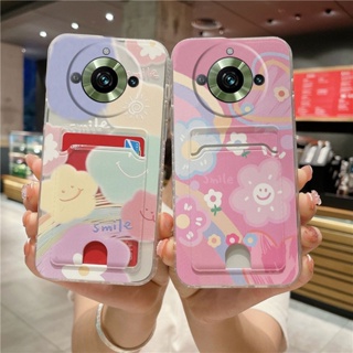 เคสโทรศัพท์มือถือ ซิลิโคนนิ่ม TPU ลายก้อนเมฆน่ารัก พร้อมกระเป๋าใส่บัตร สําหรับ Realme 11 Pro 11Pro+ C51 C53 Realme11 4G 5G NFC Realme11 Pro+ 2023