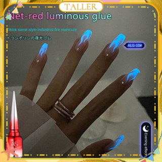 ✧Ready Stcok As Fluorescent Nail Polish Gel Candy Color White Bundi Luminous High Color Saturation Phototherapy กาวเล็บสำหรับร้านเล็บ 15ml TALLER