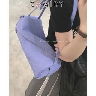 Camidy กระเป๋าใต้วงแขน Niche กระเป๋าผ้าไนลอนรุ่นใหม่สไตล์เกาหลีอินเทรนด์ของผู้หญิงทุกการแข่งขันกระเป๋าสะพายไหล่ความจุขนาดใหญ่