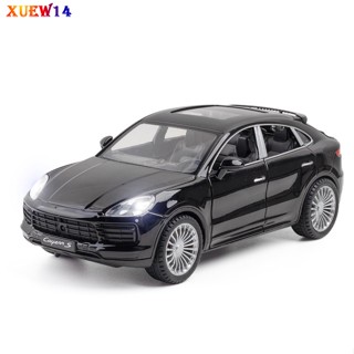 T8 โมเดลรถยนต์จําลอง 1:24 Porsche Cayenne พร้อมไฟเสียง ของเล่นสําหรับเด็ก