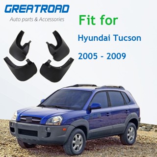 บังโคลนหน้า หลังรถยนต์ สําหรับ HYUNDAI TUCSON 2005 2006 2007 2008 2009 4 ชิ้น