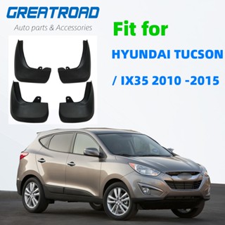 บังโคลนบังโคลน อุปกรณ์เสริม สําหรับ 2010 -2015 HYUNDAI TUCSON IX35 4 ชิ้น ต่อชุด