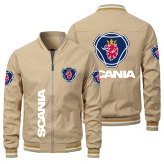 Scania เสื้อแจ็กเก็ตลําลอง ขนาดใหญ่ ลายโลโก้รถจักรยานยนต์ สไตล์สปอร์ต สําหรับผู้ชาย 2023