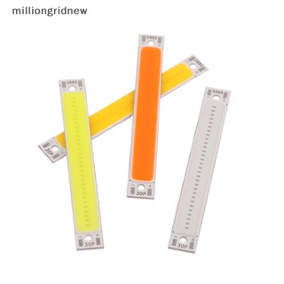 [milliongridnew] แถบไฟ LED COB 3V-4V DC 60 มม. 8 มม. 1W 3W สีขาว ฟ้า แดง สําหรับจักรยาน DIY WQL