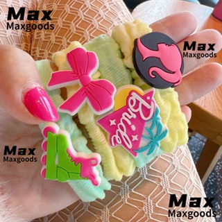 Maxg ยางรัดผมหางม้า แบบยืดหยุ่น สีพื้น แฟชั่น สําหรับตุ๊กตาบาร์บี้