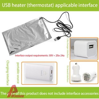 {ขายดี 99} กระเป๋าอาหารกลางวัน USB แบบพกพา สําหรับปิกนิกกลางแจ้ง [Woodrow.th]