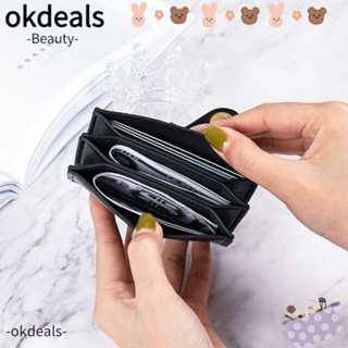 Okdeals กระเป๋าใส่เหรียญ สีพื้น สไตล์วินเทจ สําหรับผู้หญิง