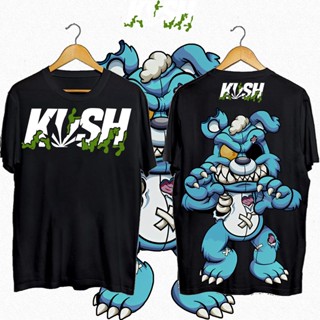 เสื้อยืดคอตตอน   สไตล์ใหม่ ขายร้อน KU*SH Trend New Design/Unisex T-Shirt/High-End Top/T-Shirt/Bully เสื้อยืดแฟชั่นพิมพ์