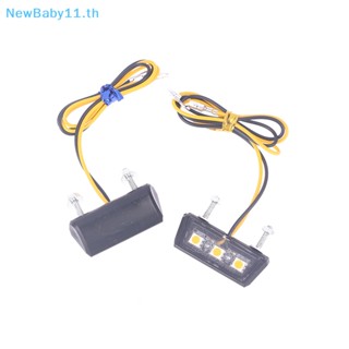 Onebaby ไฟท้าย LED 12V พลาสติก สีขาว สําหรับติดป้ายทะเบียนรถมอเตอร์ไซด์ TH