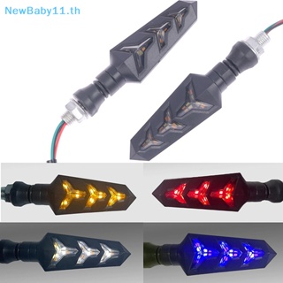 Onebaby ไฟเลี้ยว LED สีเหลืองอําพัน สําหรับรถจักรยานยนต์ 2 ชิ้น