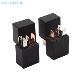 Onebaby รีเลย์เตือนภัยรถยนต์ DC 12V 40A 1NO 1NC SPDT 4/5 Pins 40 แอมป์