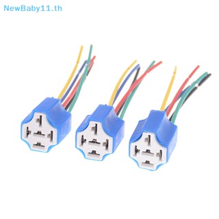 Onebaby ซ็อกเก็ตรีเลย์แตรเซรามิค 5 Pin DC 12V พร้อมสายเคเบิล สําหรับรถยนต์ รถจักรยานยนต์