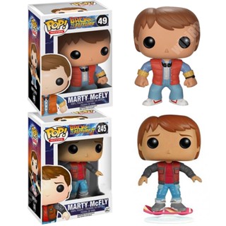 โมเดลฟิกเกอร์ Funko POP Back To The Future MARTY MCFLY 245 49 สําหรับตกแต่งห้อง