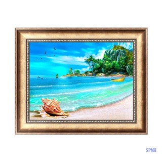 5D Diamond Embroidery Seaside Scenery Painting for Cross Stitch Art Craft Decor