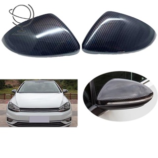 【dealslickr5】ฝาครอบกระจกมองหลัง คาร์บอนไฟเบอร์ ABS อุปกรณ์เสริม สําหรับ Volkswagen Golf 7 MK7 2013-2020