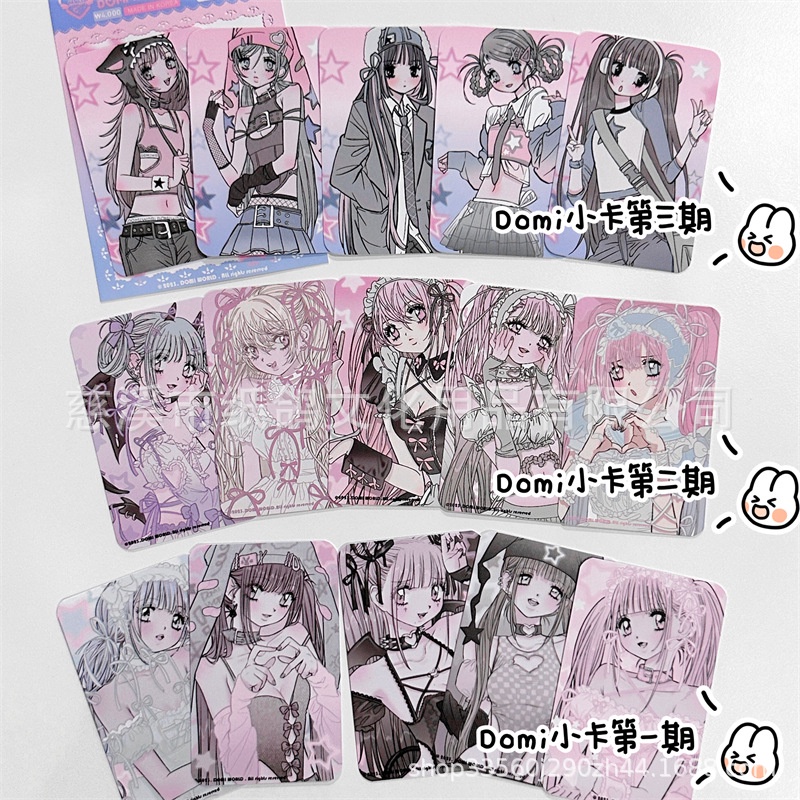 Domi WORLD's ใหม่ พร็อพถ่ายรูป ขนาดเล็ก 3 นิ้ว สไตล์เกาหลี เอเชีย สําหรับเด็กผู้หญิง y2k