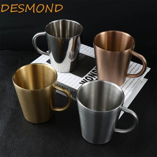 Desmond แก้วกาแฟ เบียร์ ป้องกันน้ําร้อนลวก แบบพกพา พร้อมที่จับ