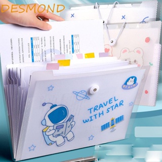 Desmond กระเป๋าเอกสาร แบบใส ขนาด A4 สําหรับใส่เอกสาร เครื่องเขียน สํานักงาน โรงเรียน
