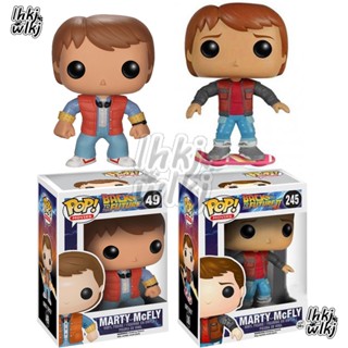 โมเดลฟิกเกอร์ Funko POP Back To The Future Action Figure 245 MARTY MCFLY 49 สําหรับตกแต่งห้อง