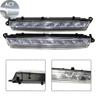 ไฟตัดหมอก ABS + LED สีดําใส ด้านหน้า LED สําหรับ Mercedes-Benz