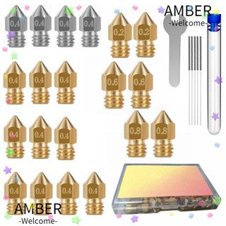 Amber MK8 ชุดหัวฉีดเครื่องพิมพ์ ทองเหลือง สเตนเลส คุณภาพสูง Ender 5