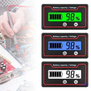 Super เครื่องทดสอบแรงดันไฟฟ้า โวลต์มิเตอร์ดิจิทัล 9-120V สําหรับรถจักรยานยนต์