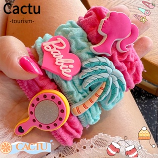 Cactu ยางรัดผมหางม้า แบบยืดหยุ่น สีพื้น สําหรับตุ๊กตาบาร์บี้