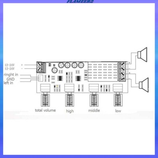 [Flameer2] Tpa3116d2 บอร์ดขยายเสียงสเตอริโอดิจิทัล ช่องสัญญาณคู่ DC12-24V