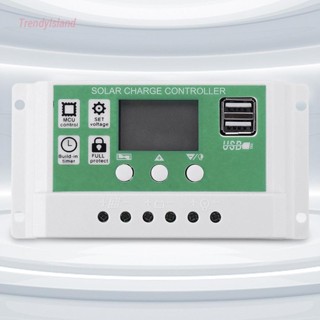 {ขายดี 99} ตัวควบคุมการเก็บประจุ 10A 20A 30A 40A 50A 60A 12V 24V PMW หน้าจอ LCD ในตัว [TrendyIsland.th]