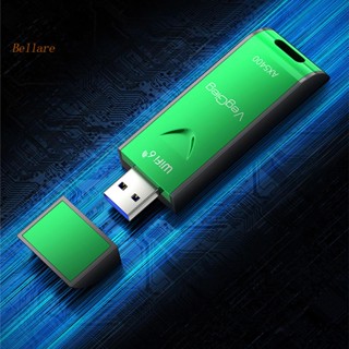 {ขายดี 99} การ์ดเครือข่ายไร้สาย USB 3.0 ดูอัลแบนด์ เสาอากาศ 5Dbi 2400Mbps [Bellare.th]