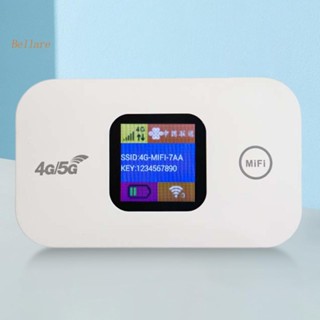 {ขายดี 99} เราเตอร์ไร้สาย 4G LTE 150Mbps 2100mAh หน้าจอ LED หลากสี [Bellare.th]