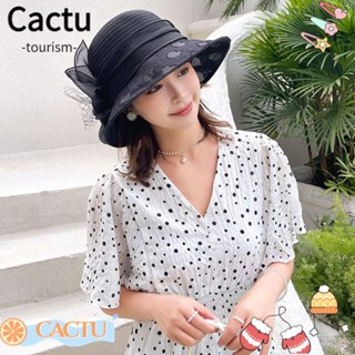 Cactu หมวกออร์แกนซ่า แฟชั่นฤดูร้อน สําหรับผู้หญิง