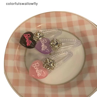 Colorfulswallowfly กิ๊บติดผมหน้าม้า ลายอนิเมะ Barbie Y2K สไตล์ฮาราจูกุ แฟชั่น สําหรับผู้หญิง COD